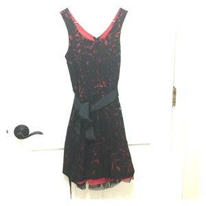 Black and red lace dress/ top. Sz XS Rue 21